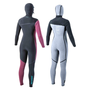2022 Ride Engine Elara 5/4/3mm Front-Zip Women's Hooded Wetsuit S2AS