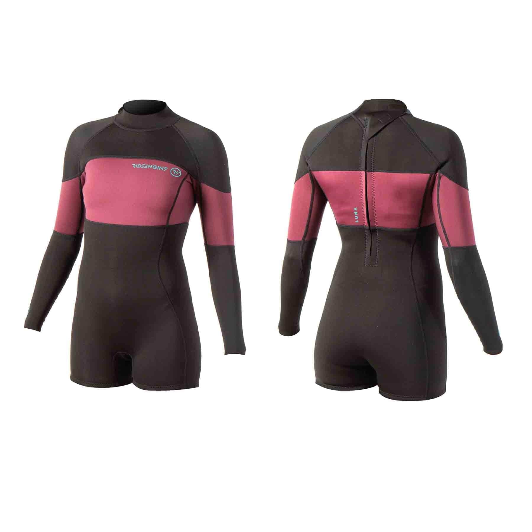 2022 Ride Engine Luna 2/1mm Back-Zip Longsleeve Women's Shorty Wetsuit S2AS