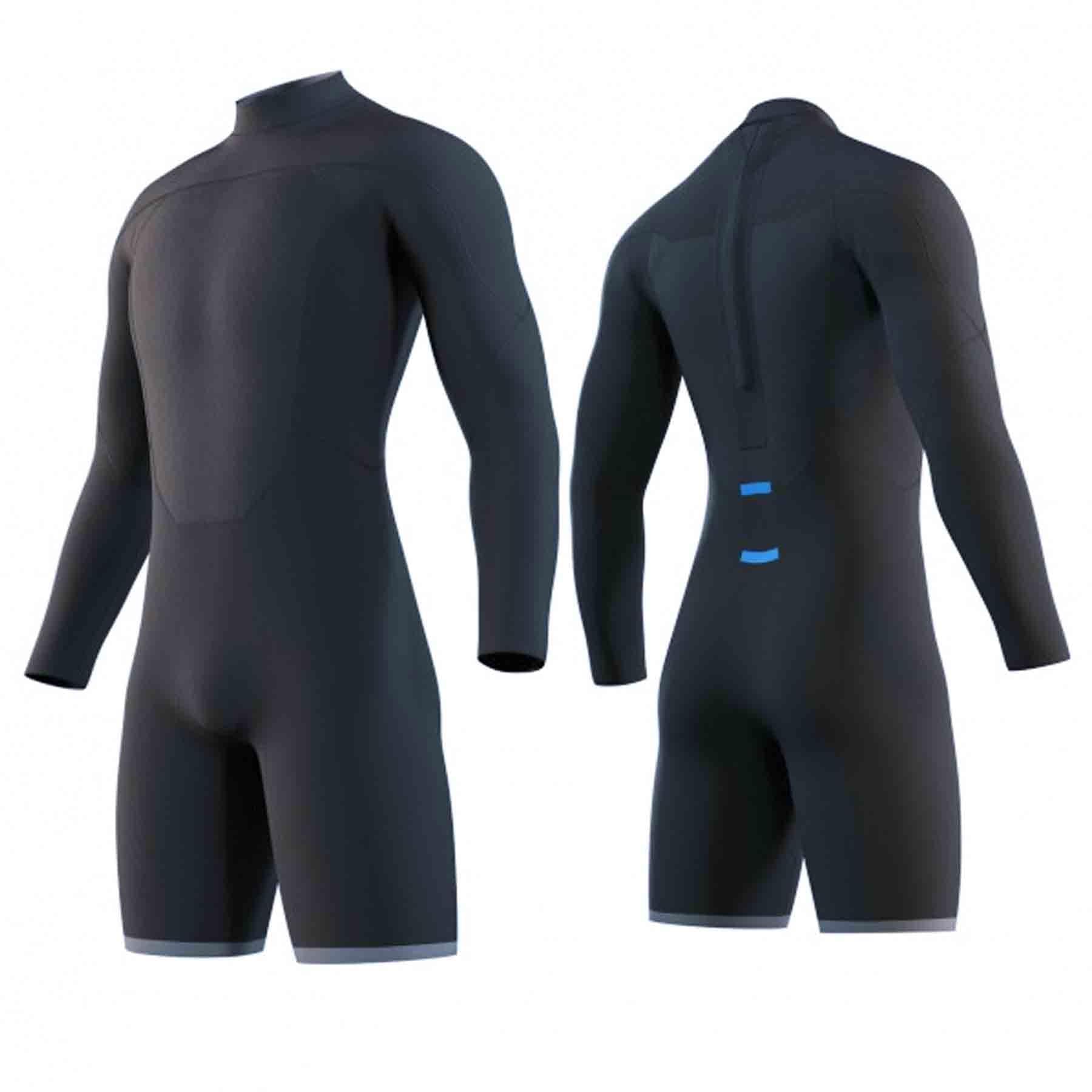 2024 Mystic Brand 3/2mm Back-Zip Men's Longarm Shorty Wetsuit S2AS