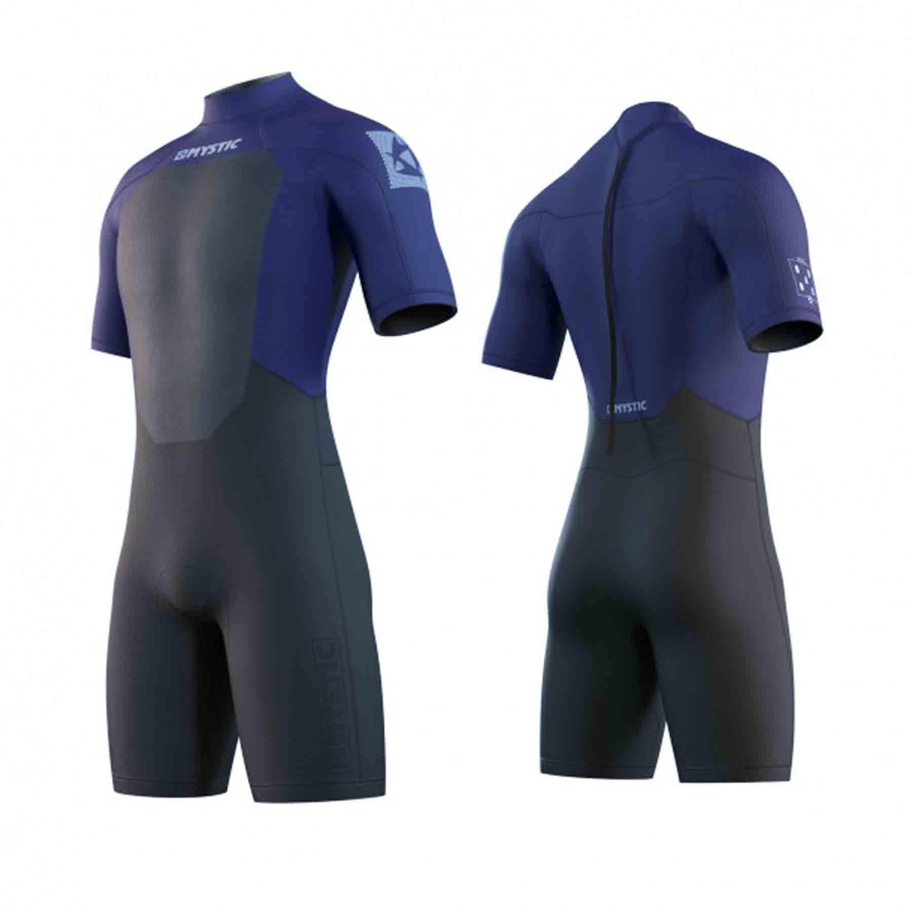 2024 Mystic Brand 3.2mm Back-Zip Men's Shorty Wetsuit S2AS