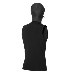 2024 Mystic Neoprene Top w/Hood 3/2mm (Black) S2AS