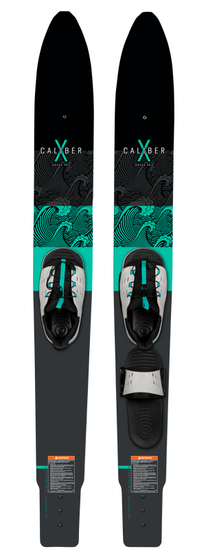 2027 Radar X-Caliber Combo Waterskis with Cruise Bindings - Mint / Black