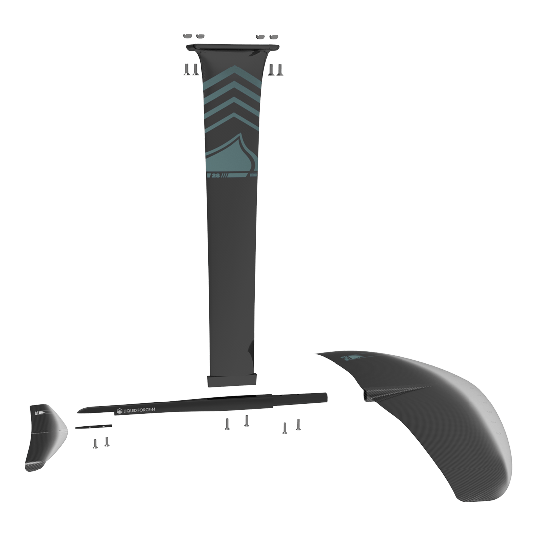 2024 Liquid Force Carbon Horizon Surf 190 Foil Set S2AS