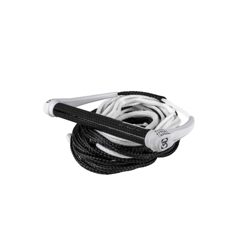 2024 Ronix 727 Combo Hide Grip 13in. Handle w/ 77.5ft. 10-Sect. Rope - White/Black S2AS