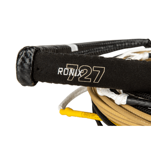 2024 Ronix 727 Pro Foil Combo 14in. Handle 77.5ft. 10-Sect. R8 Rope - Black/Gold S2AS
