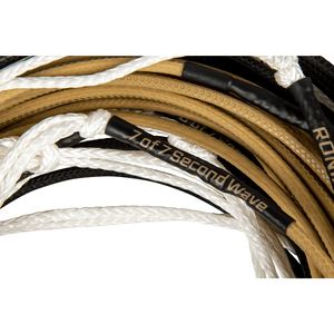 2024 Ronix 727 Pro Foil Combo 14in. Handle 77.5ft. 10-Sect. R8 Rope - Black/Gold S2AS