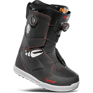 2025 Thirty Two Men’s Lashed Double BOA® x Crab Grab Snowboard Boots – Black/White/Red THIRTYTWO