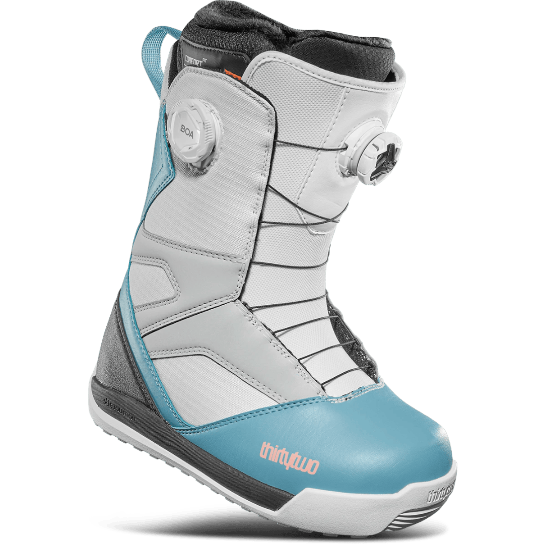 2025 Thirty twoWomen’s STW Double BOA® Snowboard Boots – Blue/Grey/White THIRTYTWO