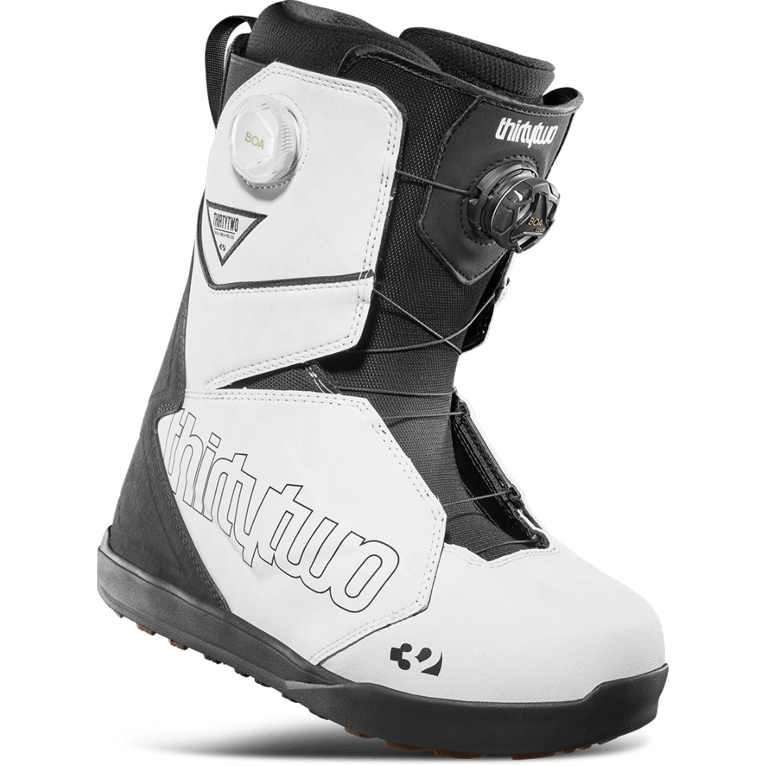 2025 ThirtyTwo Lashed Double BOA® Men’s Snowboard Boots – White/Black THIRTYTWO