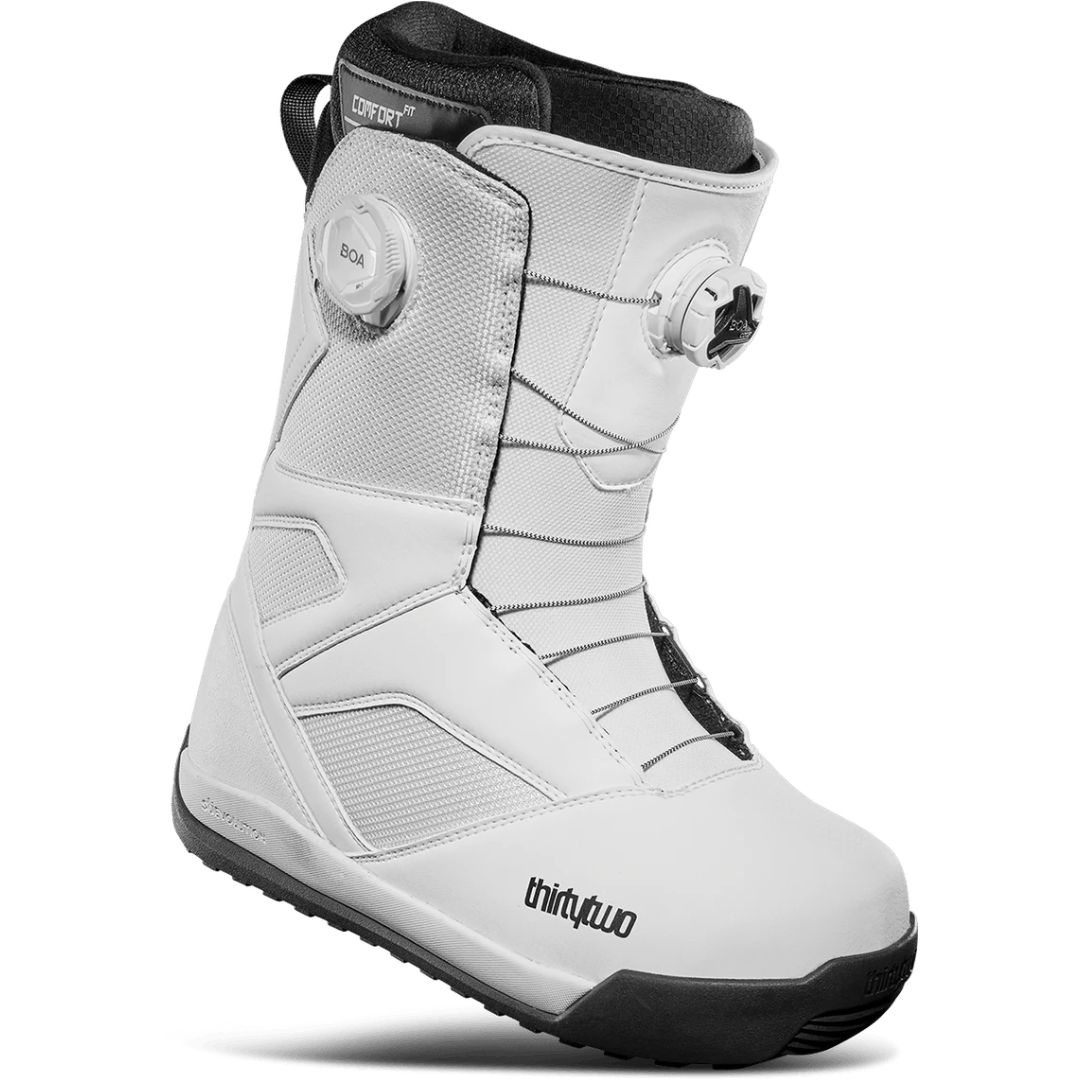 2025 ThirtyTwo Men’s STW Double BOA® Snowboard Boots – White/Black THIRTYTWO