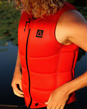 2026 Follow Corp Mens Impact Vest - Red/Grey Follow