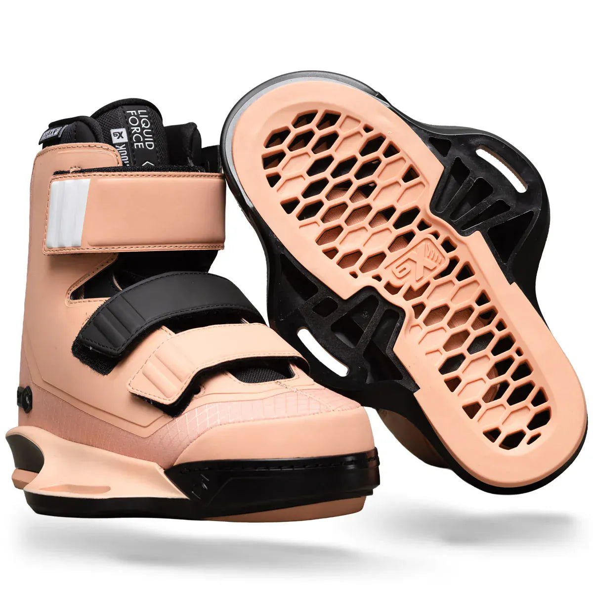 2026 Liquid Force Women’s Hook 6X Wakeboard Bindings – Coral LIQUID FORCE