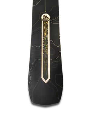 2027 Jones Flagship snowboard topsheet tail detail