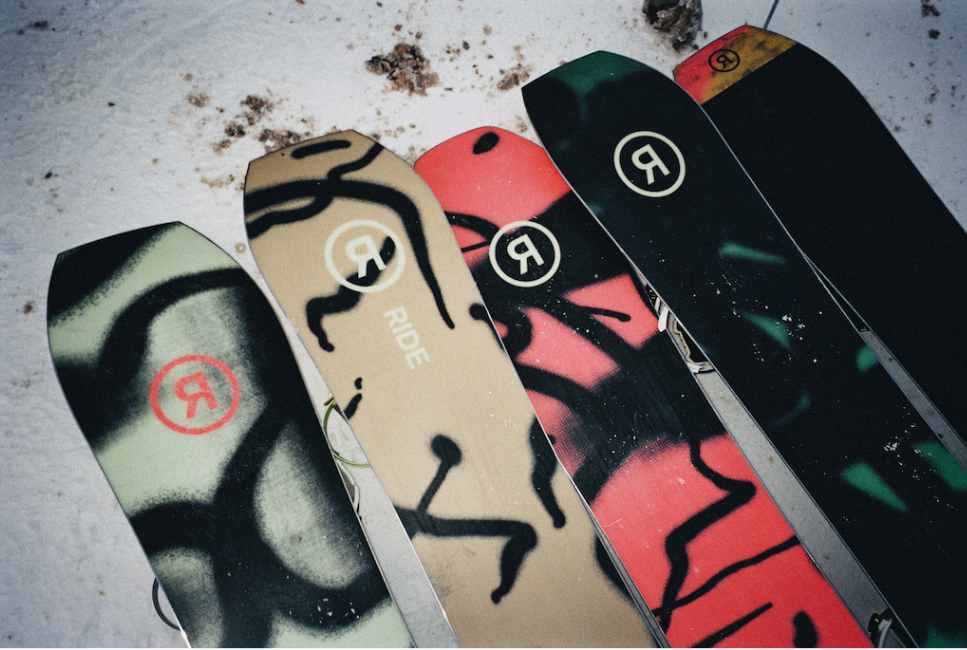 Different ride snowboard shapes
