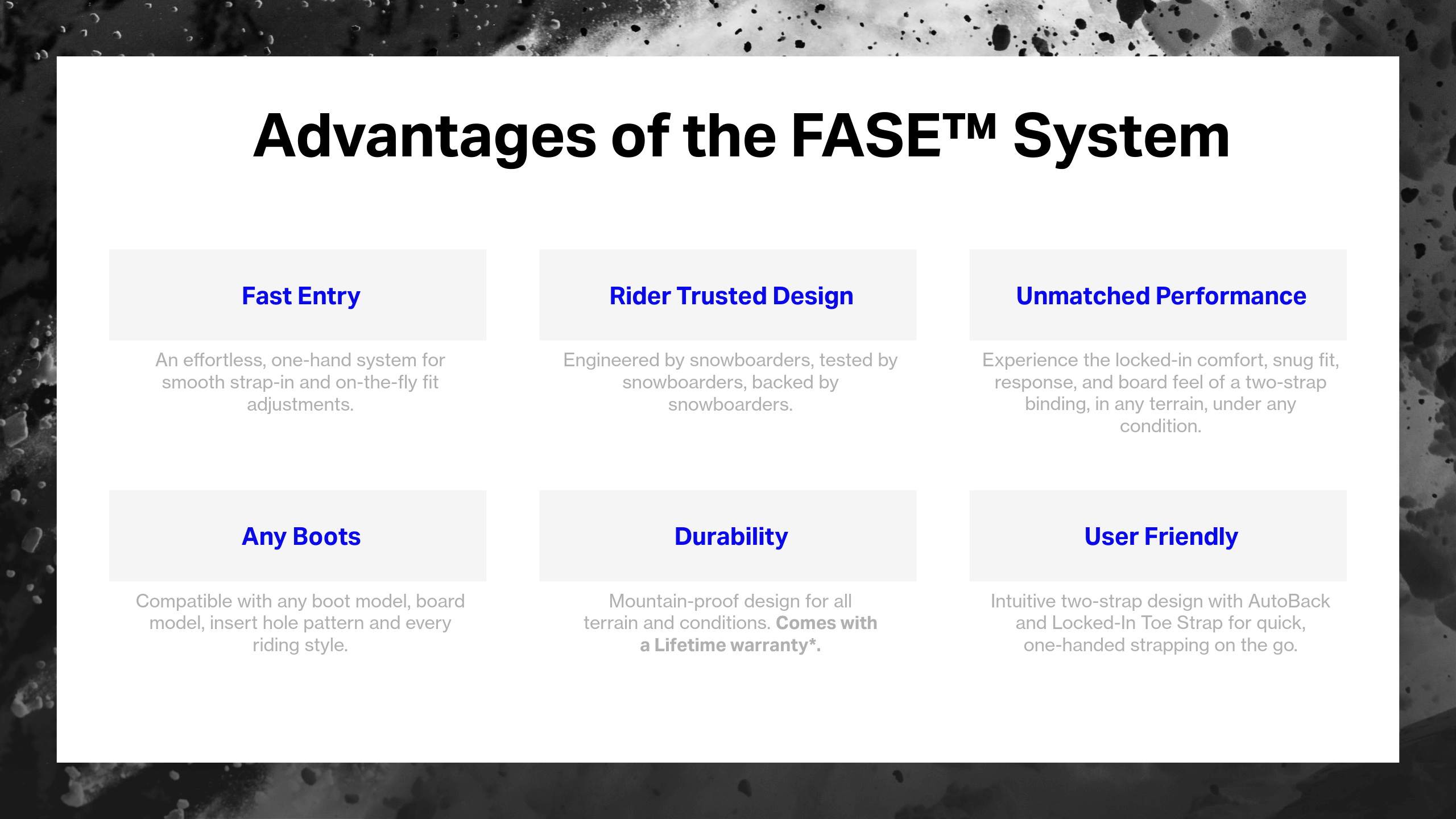 FASE Advantages Of The System Banner S2AS