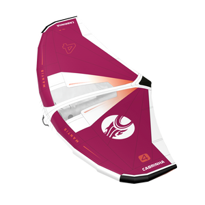 2027 Cabrinha Mantis wing for wing foiling featuring refined aerodynamic shaping, Teijin D2 canopy, rigid boom platform, and all-around performance.