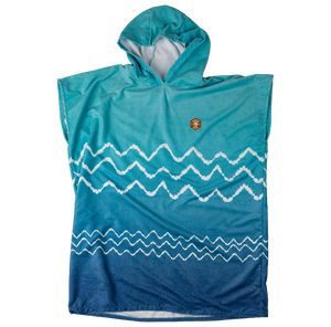 2027 Radar Change Towel Poncho - Blue Tropic