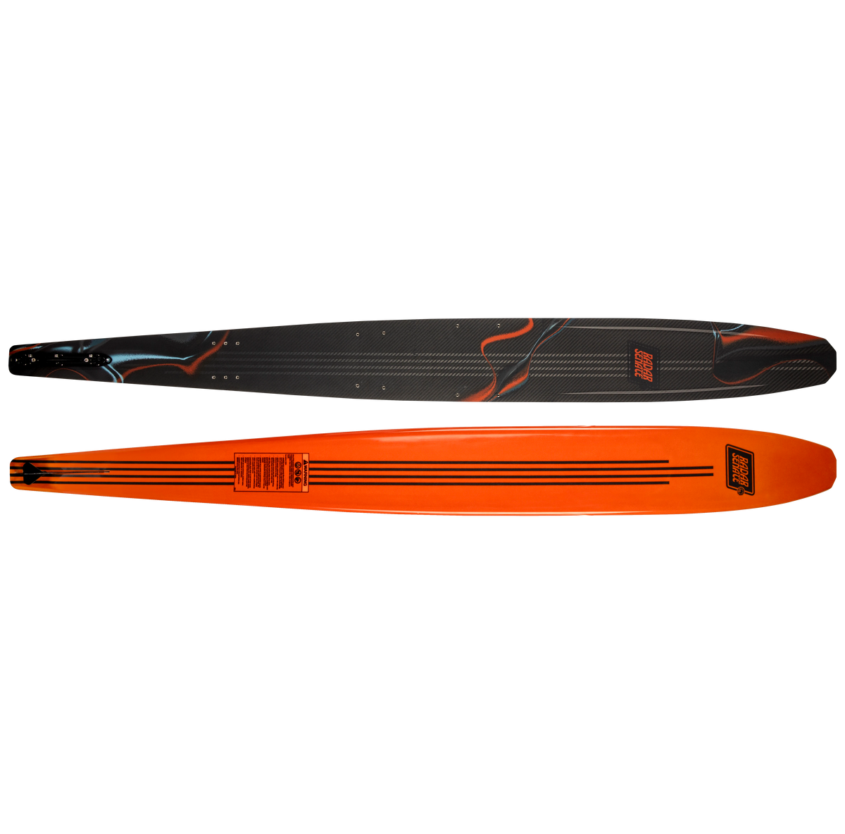 2027 Radar Senate Graphite Slalom Waterski - Carbon / Matte Black Flash