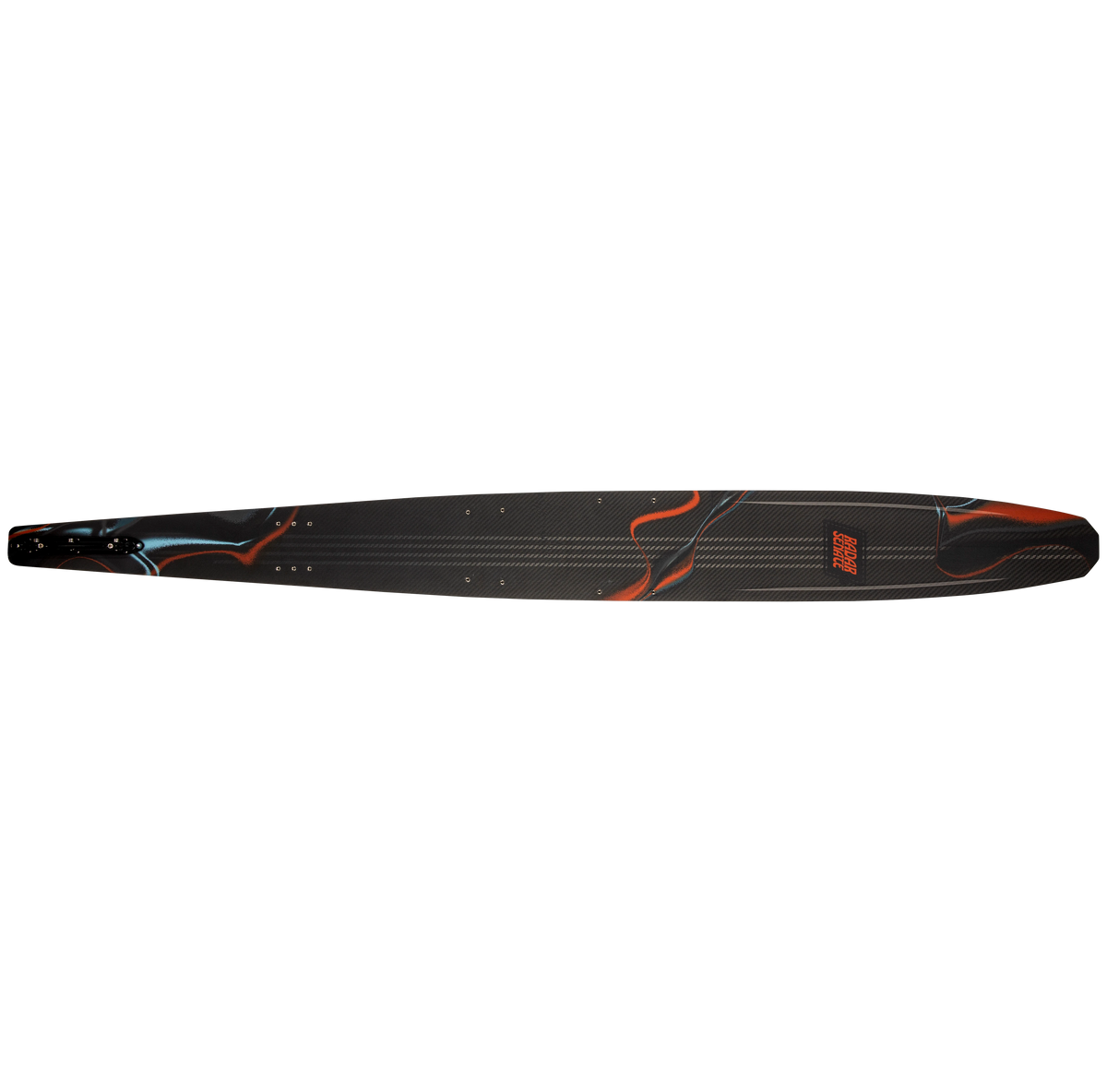 2027 Radar Senate Graphite Slalom Waterski - Carbon / Matte Black Flash