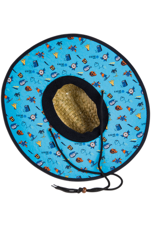 2027 Radar Paddler's Sun Hat - Tan Straw / Collage Nylon