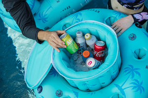2027 Radar River Fridge Floating Cooler - Blue Palms
