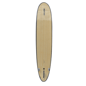 CIRCLE ONE 9'6" BAMBOO ROUND PIN TAIL LONGBOARD SURFBOARD S2AS