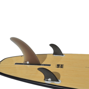 CIRCLE ONE 9'6" BAMBOO ROUND PIN TAIL LONGBOARD SURFBOARD S2AS