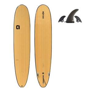 CIRCLE ONE 9' BAMBOO LONGBOARD SURFBOARD S2AS