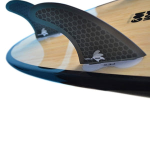 CIRCLE ONE BAMBOO ROUND TAIL MINI MAL SURFBOARD S2AS