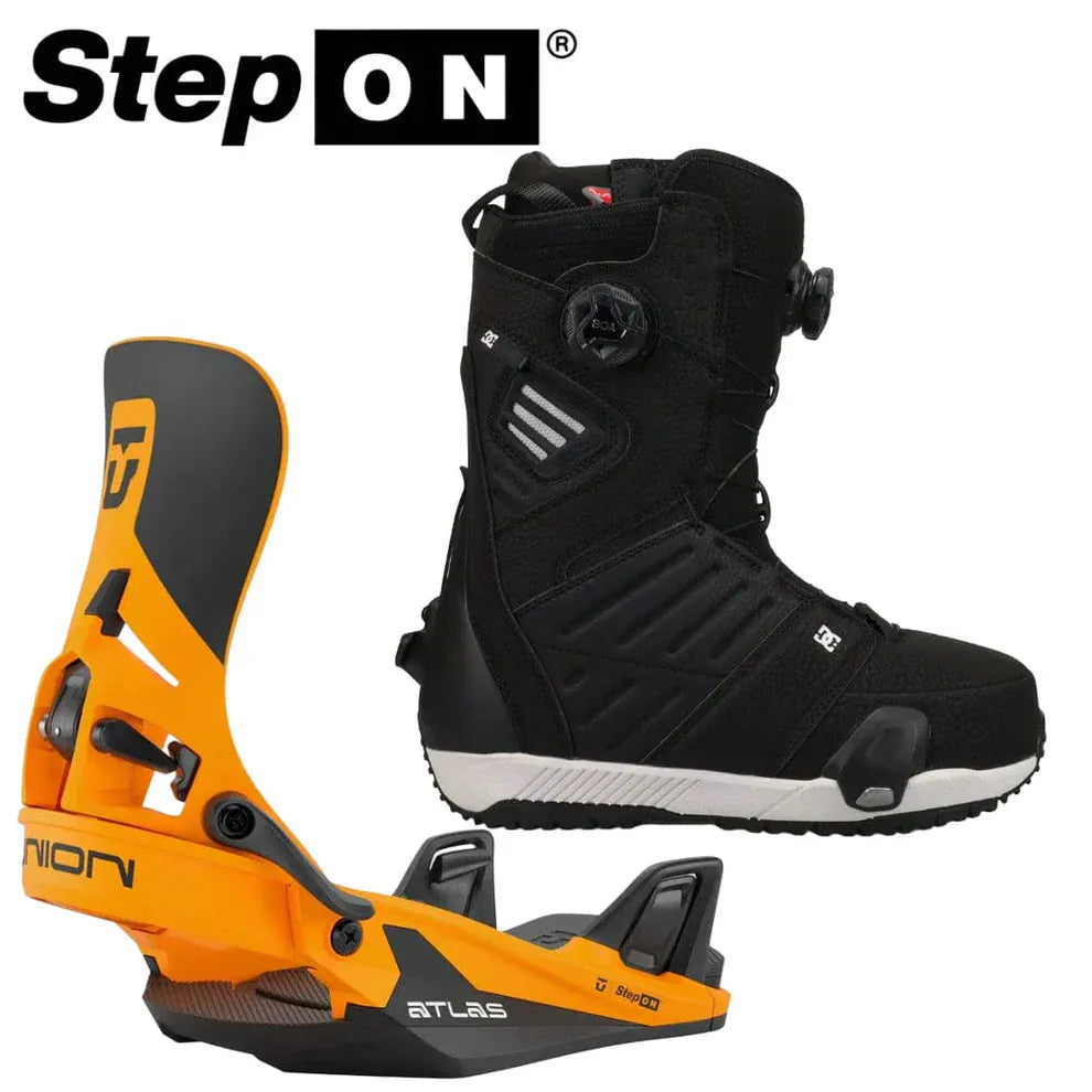 DC Judge + Union Step-On Bindings Snowboard Package DC