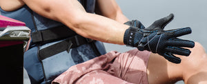 2027 Radar Vapor-A BOA Inside-Out Waterski Glove - Black / True Blue
