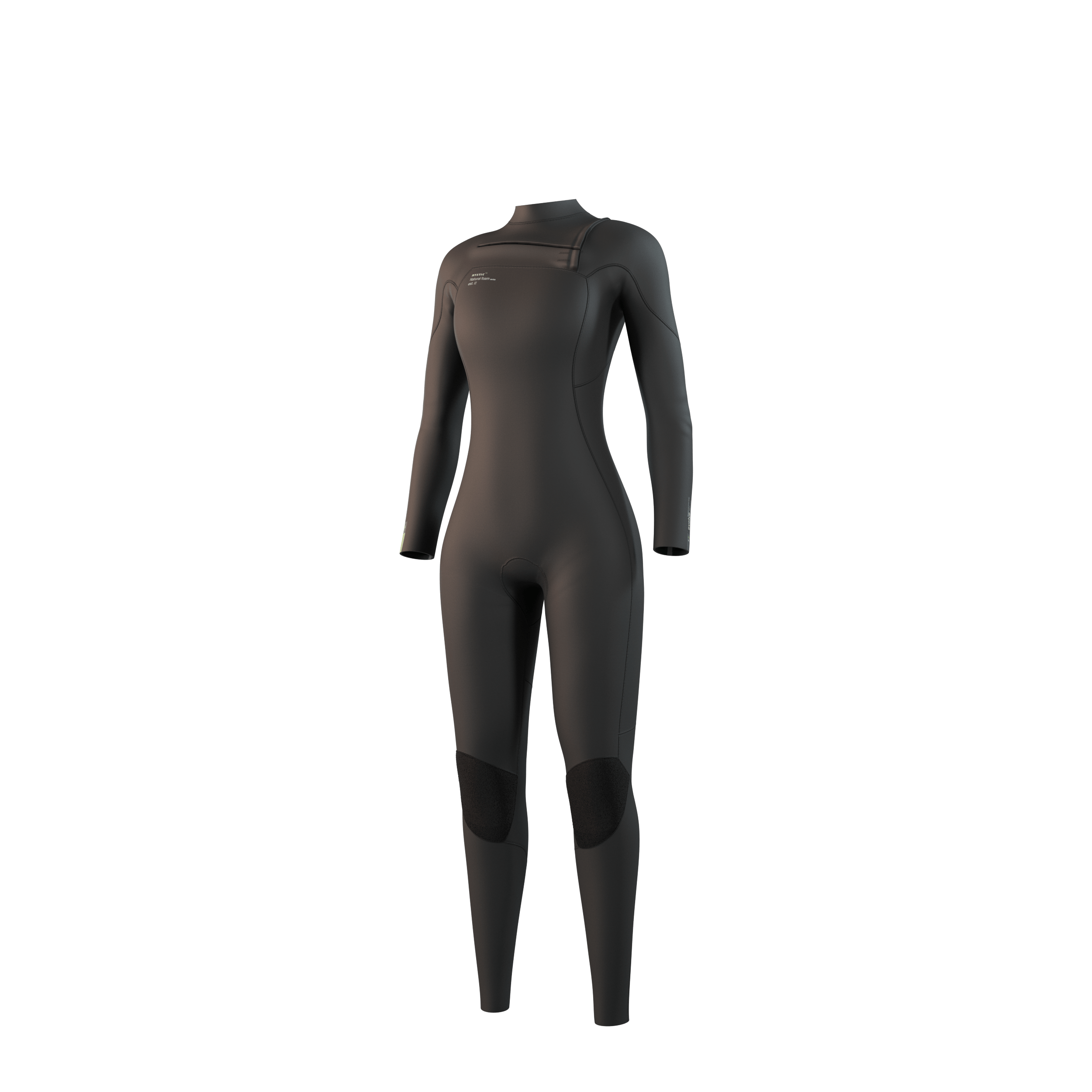 Mystic Evolve Fullsuit 3/2mm FrontZip Women - NATURAL FOAM - Black - 2026 Mystic