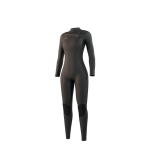 Mystic Evolve Fullsuit 3/2mm FrontZip Women - NATURAL FOAM - Black - 2026 Mystic