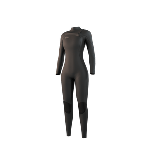 Mystic Evolve Fullsuit 4/3mm FrontZip Women - NATURAL FOAM - Black - 2026 Mystic