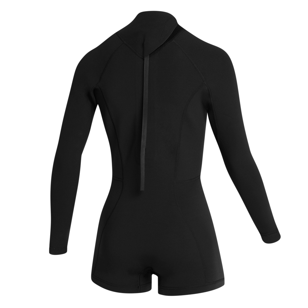 Mystic Lunar Longarm Shorty 2/2mm Bzip Women - 2026 - Black Mystic