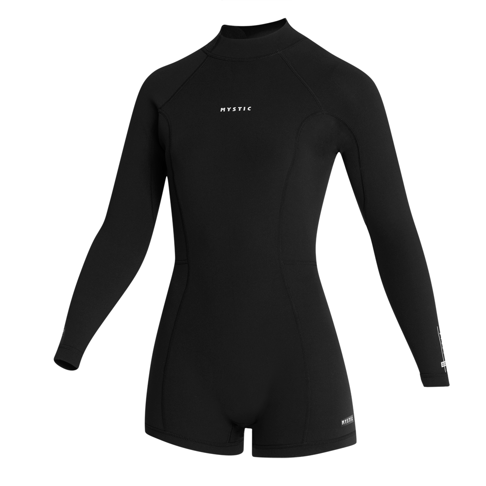 Mystic Lunar Longarm Shorty 2/2mm Bzip Women - 2026 - Black Mystic