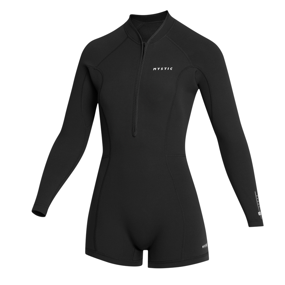 Mystic Lunar Longarm Shorty 2/2mm Fzip Women - 2026 - Black Mystic