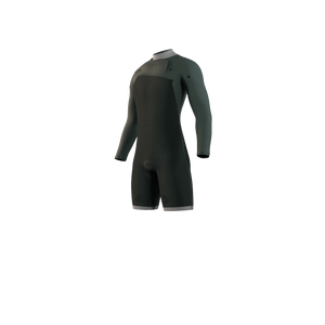 Mystic Motion Longarm Shorty 3/2mm Fzip - Black - 2026 Mystic