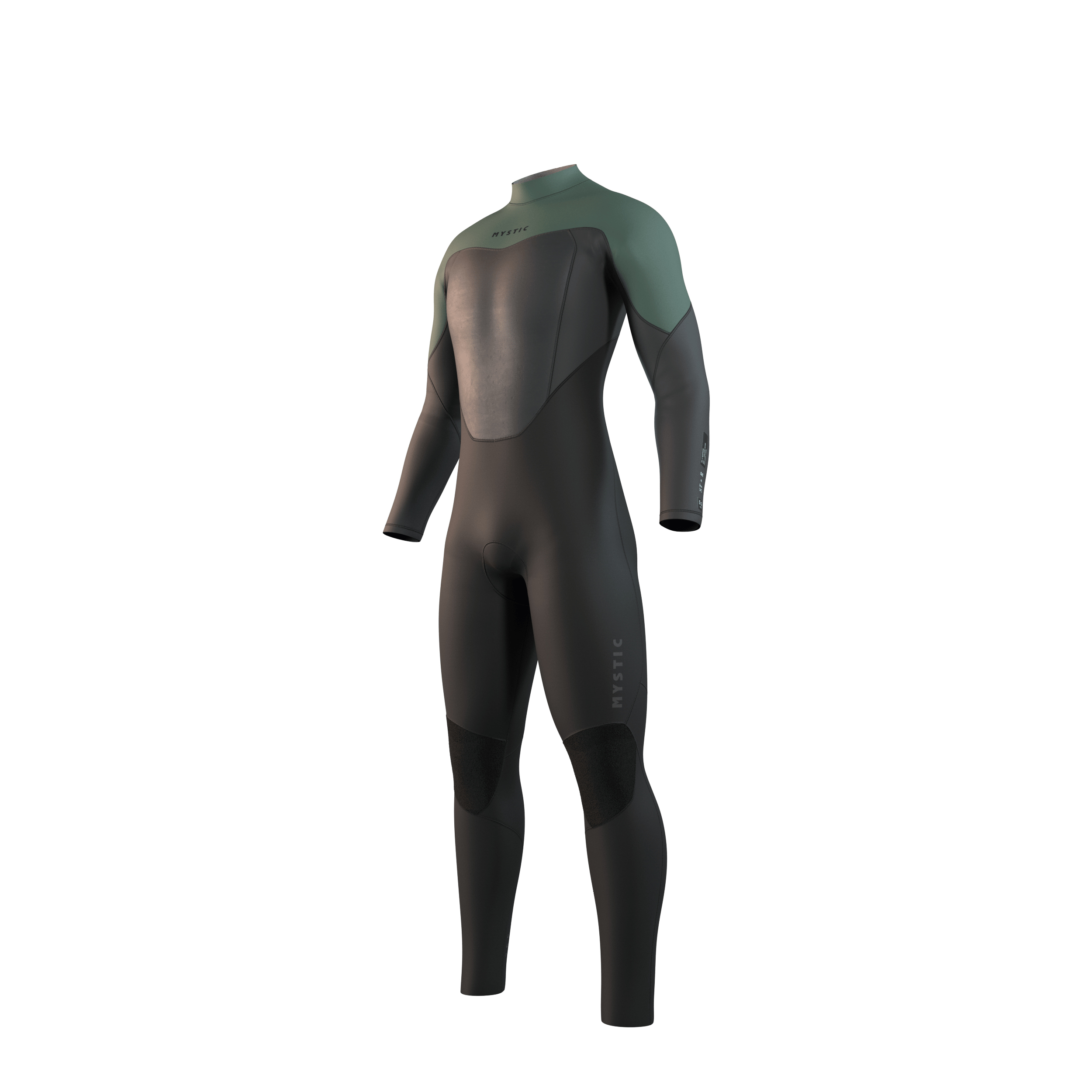 Mystic Star Fullsuit 4/3mm BackZip - Dark Olive - 2026 Mystic