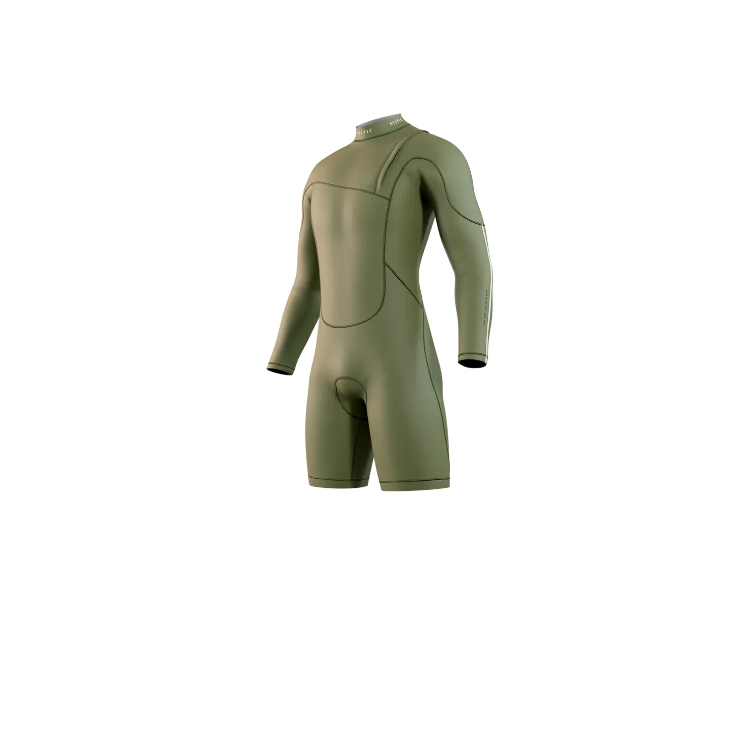 Mystic The One Longarm Shorty 3/2 Zipfree - Moss - 2026 Mystic