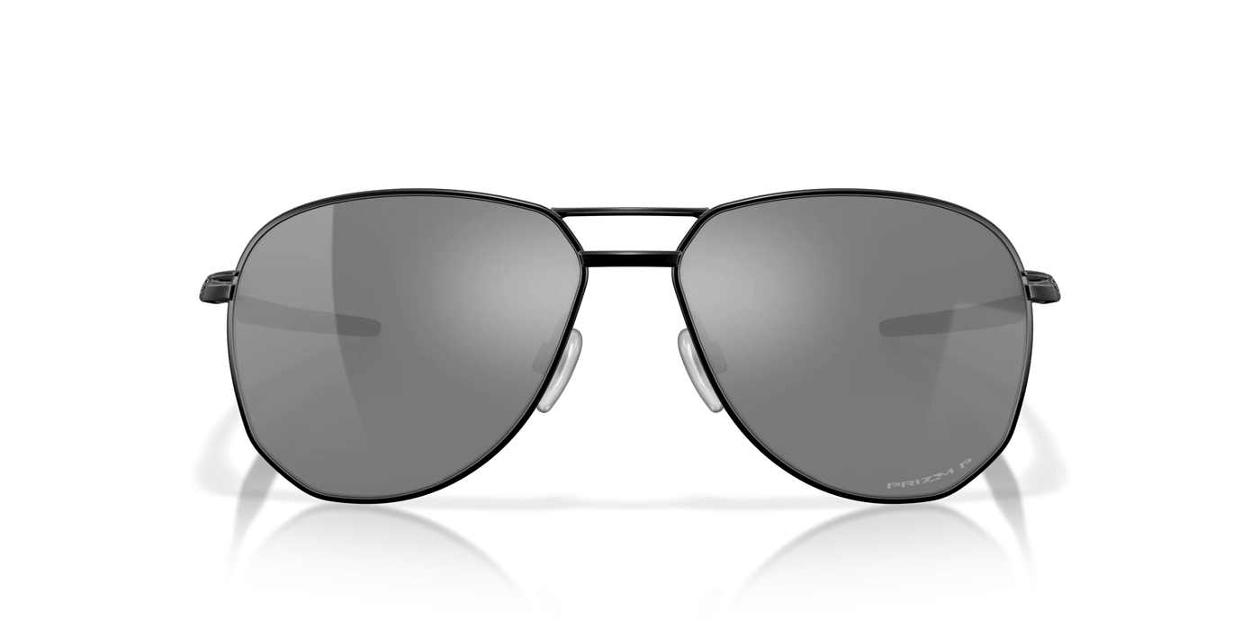 Oakley Contrail Aviator Sunglasses Satin Black Prizm Black Polar OAKLEY