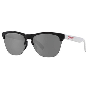 Oakley Frogskins Lite Sunglasses (Matt Black/Sliver with Black Prizm) S2AS