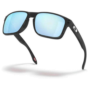 Oakley Holbrook Sunglasses Matte Black Camo With Prizm Deep Water Polarised S2AS
