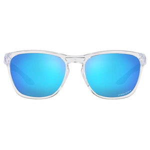 Oakley Manorburn Sunglasses (Polished clear with Prizm Sapphire) S2AS