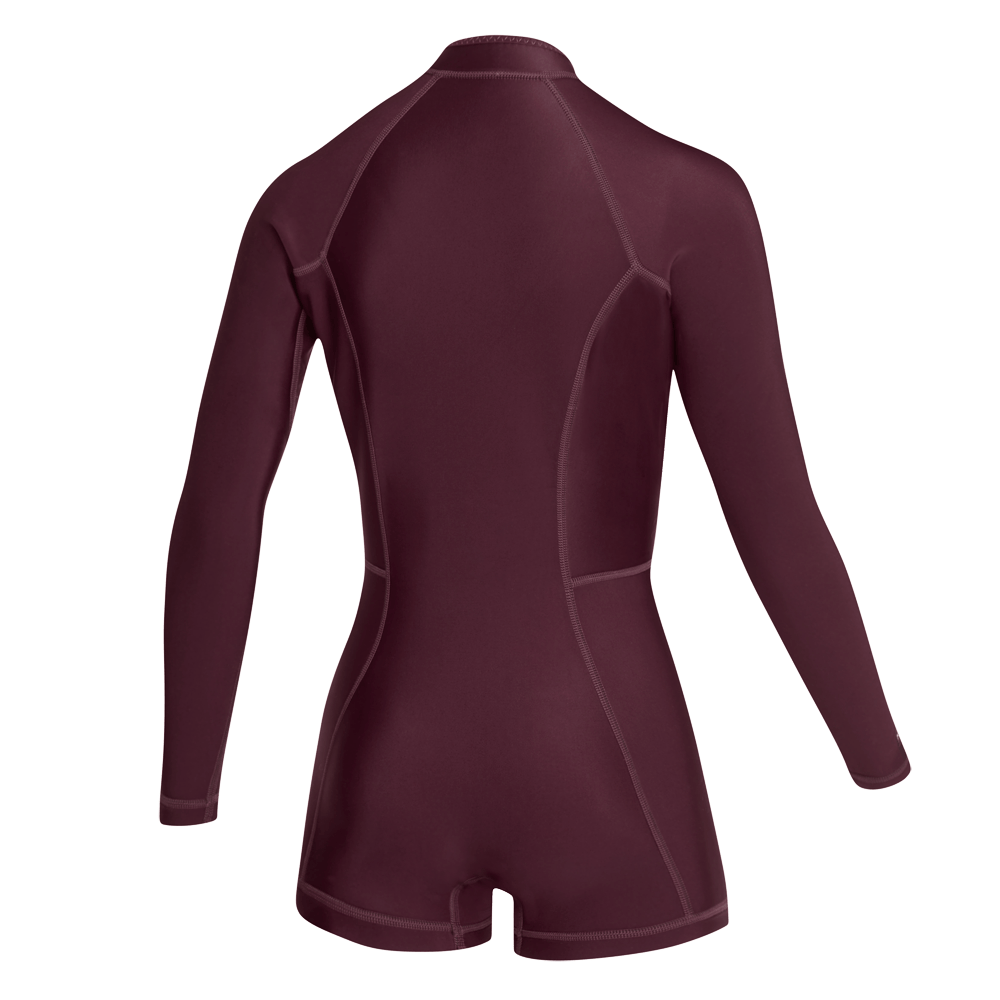 Mystic Lunar Longarm Shorty 2/2mm Fzip Women - 2026 - Oxblood Red Mystic