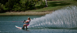 2027 Radar Women's Session Slalom Waterski - Cream / Teal