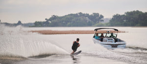 2027 Radar Union Slalom Waterski - Black / Race Red