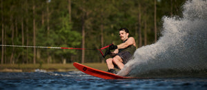 2027 Radar Senate Graphite Slalom Waterski - Carbon / Matte Black Flash
