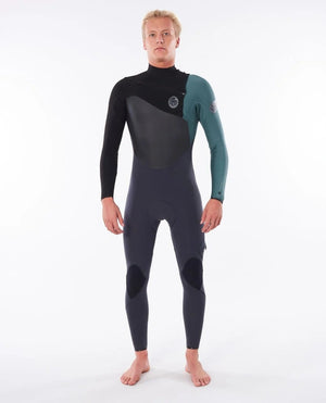 Rip Curl Flashbomb 4/3 Chest Zip Wetsuit (Green) S2AS