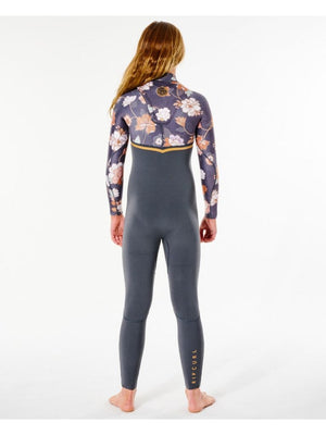 Rip Curl Youth FlashBomb 3/2 Chest Zip (Washed Black) S2AS